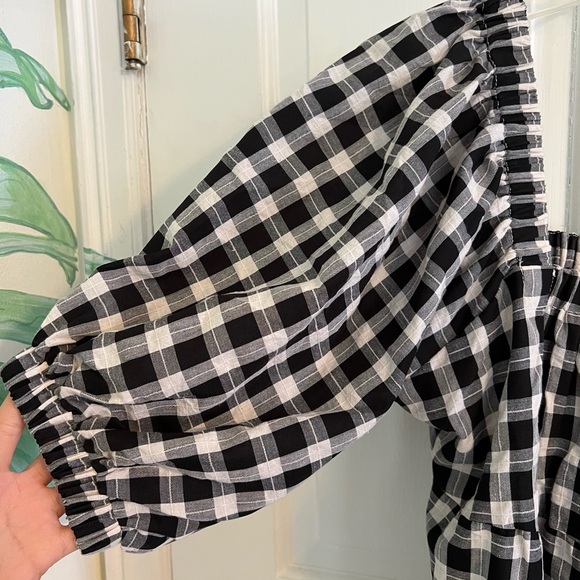 Petal and Pup Gingham Black and white Mini dress - Picture 4 of 5